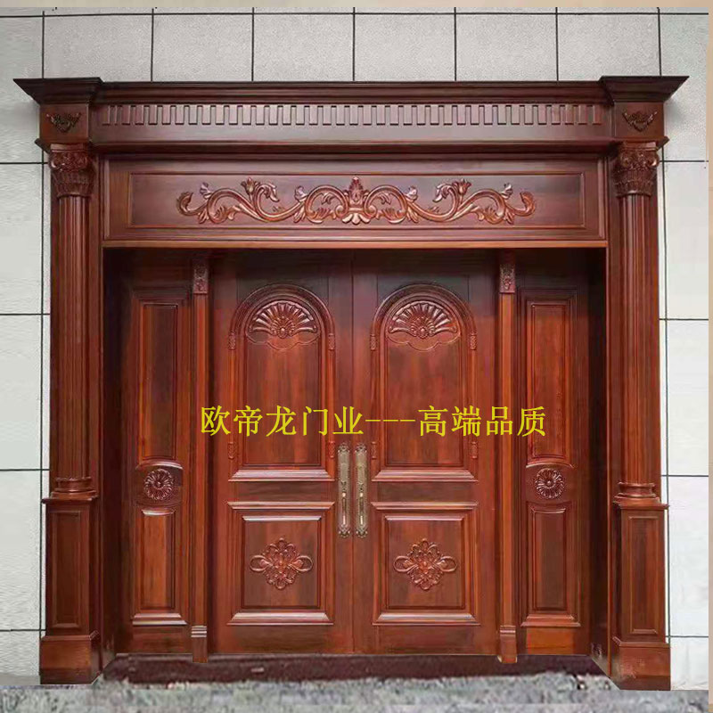 佛山花梨木大門(mén)多少錢(qián)一方,別墅入戶(hù)柚木雙開(kāi)大門(mén)報(bào)價(jià)，花梨木門(mén)廠(chǎng)家地址電話(huà)